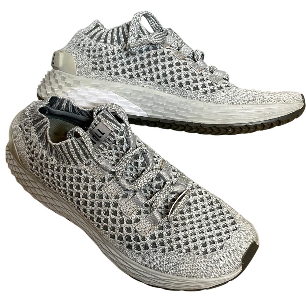 Nobull Gray Lace Up Tennis Shoes‎ Athletic Workout Running Size 6.5